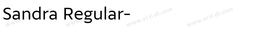 Sandra Regular字体转换